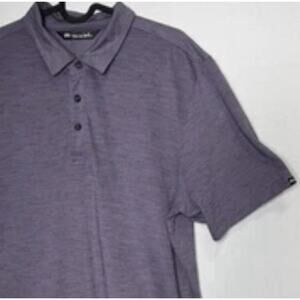 Travis Mathew Men's Golf Polo Shirt Performance Purple Short Sleeve Size L Large